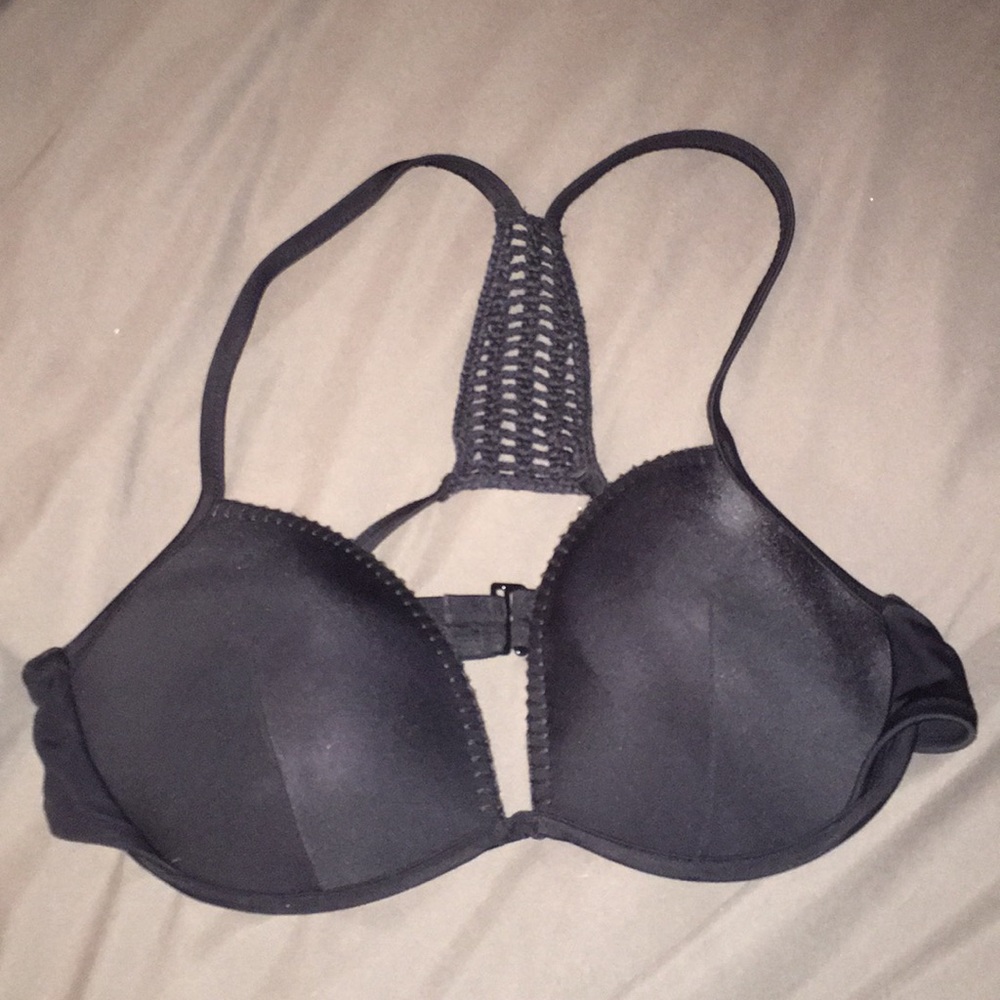 Victoria’s Secret crochet back 36D padded swim top